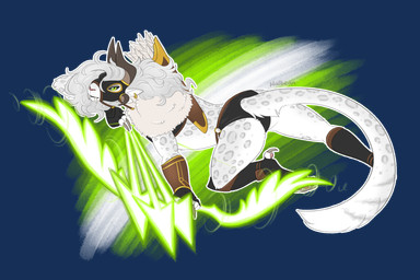 4_ears 4_horns action_pose anthro armor arrow_(weapon) biped bow_(weapon) bracers claws clothed clothing ear_piercing ear_ring fangs female female_anthro finger_claws fingerless_gloves footwear fur furgonomic_footwear furgonomics gloves green_eyes grey_body grey_fur grey_hair hair handwear horn magic_user markings mask multi_ear multi_horn pawpads piercing pink_nose pink_pawpads pose quiver_(object) ranged_weapon ring_piercing skimpy solo spots spotted_body spotted_fur teeth toe_claws weapon white_body white_fur halbean guild_wars purna_whitewillow charr felid mammal 2025 3:2 absurd_res alpha_channel digital_media_(artwork) hi_res