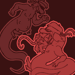 2_penises animal_genitalia animal_penis anthro duo genitals hemipenes low_effort male male/male monotone_background monotone_body multi_genitalia multi_penis penis safe_vore simple_background vore willing_prey paradioxin konami metal_gear otacon solid_snake mammal mouse murid murine reptile rodent scalie snake 1:1 black_and_red hi_res monochrome