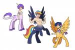 alternate_universe cutie_mark feathered_wings feathers female group horn male wings kianamai asian_mythology chinese_mythology east_asian_mythology european_mythology greek_mythology hasbro my_little_pony mythology crystal_clarity fan_character prism_bolt starburst_(character) centaur dragon equid equid_taur equine humanoid_taur kirin mammal mammal_taur mythological_creature mythological_scalie scalie taur