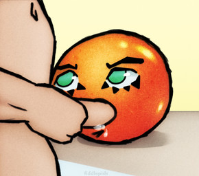 bodily_fluids cum cursed cursed_image duo food fruit genital_fluids green_eyes humor interspecies light_body light_skin looking_up_at_another male male/male male_penetrated male_penetrating male_penetrating_male not_furry oral oral_penetration orange_(fruit) orange_body orange_skin penetration plant sex what where_is_your_god_now why fiddlepids annoying_orange_(series) annoying_orange_(character) elemental_creature flora_fauna food_creature human living_fruit living_orange mammal waddling_head