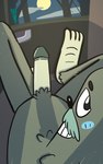 car facial_hair genitals inside_car inside_vehicle looking_back lying male moon mustache penis smile smiling_at_viewer solo vehicle love_warden cartoon_network we_bare_bears charlie_(we_bare_bears) cryptid humanoid mammal sasquatch absurd_res hi_res