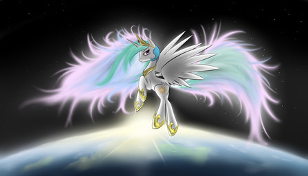 blue_hair crown cutie_mark earth feathered_wings feathers female feral green_hair hair headgear horn long_hair multicolored_hair planet plow_yoke princess purple_hair quadruped royalty solo star sun tail tiara white_body white_feathers wings rofldoctor friendship_is_magic hasbro my_little_pony mythology princess_celestia_(mlp) equid equine mammal mythological_creature mythological_equine winged_unicorn 7:4 absurd_res hi_res