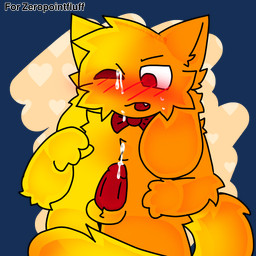 anthro bodily_fluids bow_tie cum cum_on_face genital_fluids genitals male masturbation penis solo eduardofucker boob_(zeropointfluff) hybrid 1:1 alpha_channel hi_res