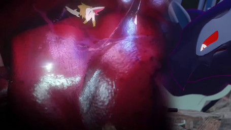 ambiguous_gender bodily_fluids duo extreme_size_difference feral gullet inside_mouth internal neck_bulge oral_vore red_eyes saliva saliva_string size_difference swallowing tongue vore nmtokimori sound_warning nintendo pokemon generation_3_pokemon generation_4_pokemon legendary_pokemon pokemon_(species) shadow_lugia shadow_pokemon shaymin sky_forme_shaymin 16:9 3d_(artwork) 3d_animation animated digital_media_(artwork) hi_res short_playtime sound video widescreen