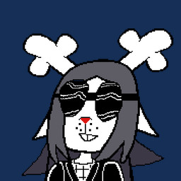 anthro antlers buckteeth business_suit clothing deer_ears eyewear female fusion glasses grey_hair hair horn red_nose round_glasses solo suit teeth anonymous_artist deltarune undertale_(series) fan_character noelle_holiday spamelle spamton_g._spamton deer mammal new_world_deer reindeer 1:1 animated low_res reaction_image