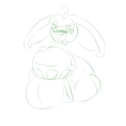 belly big_belly blush bodily_fluids clothing diaper drooling excessive_feces feces female hyper hyper_feces hyper_soiling open_mouth saliva scatplay simple_background soiling solo white_background andeddo3boo nintendo pokemon generation_7_pokemon pokemon_(species) steenee 1:1 absurd_res hi_res