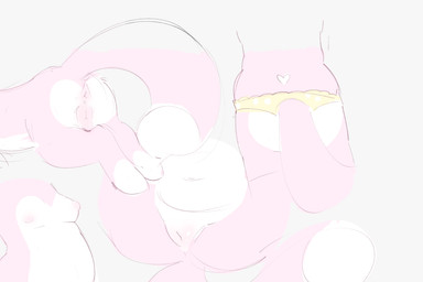 animal_genitalia anthro breasts clothing female feral genitals mushyii small_breasts solo underwear young young_female mushy 3:2 hi_res