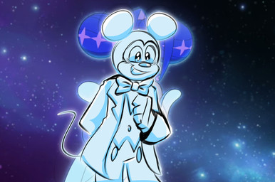 anthro bow_tie clothed clothing male solo suit flannycartoon disney glitch_productions knights_of_guinevere mickey_mouse princess_guinevere mammal mouse murid murine rodent crossover hi_res redraw