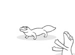 ambiguous_gender clapping dabbing dancing feral group music open_mouth simple_background smile song tail teeth tongue white_background hopfel gecko lizard reptile scalie 2020 animated digital_media_(artwork) long_playtime meme monochrome sound webm