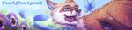 black_nose blue_eyes feral fur grass mascot open_mouth orange_body orange_fur plant teeth tongue wide_image neotheta furaffinity fender canid canine fox mammal 2012 long_image