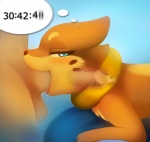 ambiguous_gender anatomy anthro balls bestiality blue_background blue_eyes brown_fur brown_nose buizel cum cum_in_mouth cum_inside darkmirage deep_throat drooling erection eyelashes faceless_male fellatio feral fur happy human human_on_anthro in_mouth internal interspecies male nintendo nude number open_mouth oral oral_sex orgasm penis plain_background pokémon poképhilia saliva sex smile squint standing tan_fur tongue video_games white_eyes
Rating: Explicit
Score: 22
User: toh
Date: October 04, 2013