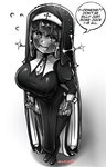 big_breasts breasts female habit heart_eyes heart_symbol looking_at_viewer not_furry nun solo speech_bubble text morbidlycutecrunch toko_(morbidlycutecrunch) goo_creature goo_humanoid humanoid absurd_res english_text hi_res monochrome