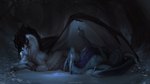 ambiguous/ambiguous ambiguous_gender black_body black_fur black_mane blue_body blue_scales duo feral fur horn mane membrane_(anatomy) membranous_wings purple_body purple_scales scales white_body white_horn white_scales wings jadedragoness mythology itasa_(jadedragoness) dragon mythological_creature mythological_scalie scalie 16:9 hi_res widescreen female_(lore) male_(lore)