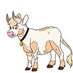 ambiguous_gender bell bell_collar black_collar brown_hooves collar cowbell feral hooves quadruped simple_background solo white_background goldiescales anthony_(goldiescales) bovid bovine cattle mammal 2019 trans_(lore) trans_man_(lore)