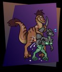 3_fingers 3_toes anal anthro balls big_breasts big_butt big_tail blep bodily_fluids bra breasts brown_body butt choker claws clothing collar cum cum_in_ass cum_inside cum_on_ground cumshot duo ejaculation facial_markings feathers feet female female_on_feral feral finger_claws fingers genital_fluids genitals glistening glistening_body glistening_bra glistening_choker glistening_clothing glistening_jewelry glistening_legwear glistening_lingerie glistening_necklace glistening_stockings glistening_underwear grey_body hair head_feathers head_markings holding_tail horn jewelry leaking_cum legwear lingerie male male/female markings necklace neckwear non-mammal_breasts paws penis scaled_body scales shocked sickle_claw simple_background size_difference stockings striped_arms striped_back striped_body striped_face striped_legs striped_markings striped_neck striped_tail stripes surprised_expression sweat sweatdrop tail tail_feathers tail_grab tail_markings toe_claws toes tongue tongue_out torn_clothing torn_legwear torn_stockings translucent translucent_clothing translucent_legwear translucent_stockings underwear janek5 janek_(janek5) pooky_(pooky's_goodra) dinosaur dromaeosaurid feathered_dinosaur feathered_scalie kobold prehistoric_species reptile scalie theropod velociraptor absurd_res hi_res