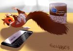 ear_tuft electronics feral fur fur_tuft lying male nude on_back phone semi-anthro solo spreading tuft scuzzyfox reed_(scuzzyfox) eurasian_red_squirrel mammal rodent sciurid tree_squirrel 2018 absurd_res hi_res