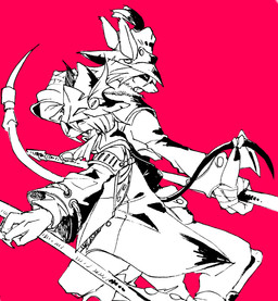 accessory action_pose ambiguous_anthro ambiguous_gender anthro claws clothed clothed_ambiguous clothed_anthro clothing coat cravat cropped_jacket duo finger_claws fingers fully_clothed fully_clothed_ambiguous fully_clothed_anthro furgonomic_headwear furgonomics hair hand_wraps hat headgear headwear holding_object holding_pole iris pose pouch_(clothing) red_background simple_background snout tail tail_accessory topwear wraps uni-6 final_fantasy final_fantasy_ix square_enix freya_crescent sir_fratley burmecian mammal rodent 2025 absurd_res black_and_white digital_drawing_(artwork) digital_media_(artwork) hi_res monochrome shaded female_(lore) male_(lore)