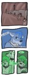 2016 ambiguous_gender anthro biped canid cobalt_(tatsuchan18) collar comic detailed_background english_text fur group hair hi_res male mammal speech_bubble standing tatsuchan18 text