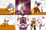 anthro black_border blush border bound breasts extreme_size_difference female feral fur group heart_symbol male micro quadruped size_difference tail teeth text tongue vore white_body white_fur eyeofcalamity capcom clover_studio okami_(capcom) amaterasu_(okami) arokha arokha_(human) ivan_grey_(character) canid canine canis deity domestic_cat felid feline felis fox human hybrid mammal wolf 2011 3:2 digital_media_(artwork) english_text