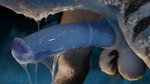 16:9 3d_(artwork) animal_genitalia animal_penis balls blender_(artwork) blender_cycles bodily_fluids cum cum_drip cum_on_fur digital_media_(artwork) dripping equine_genitalia equine_penis excessive_cum excessive_genital_fluids felkin feral fluffy fur genital_fluids genitals grey_body grey_fur gwen_the_hyena hi_res hybrid_genitalia hybrid_penis knot knotted_equine_penis knotted_penis male markings penis signature simple_background solo striped_body striped_fur striped_markings stripes vein veiny_penis white_body white_fur widescreen