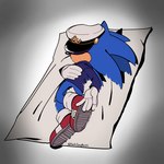 anthro blue_body blue_fur clothing footwear fur glue_trap hat headgear headwear humor male shoes solo setispaghetti dying_in_a_glue_trap sega sonic_the_hedgehog_(series) the_murder_of_sonic_the_hedgehog sonic_the_hedgehog eulipotyphlan hedgehog mammal 1:1 hi_res meme