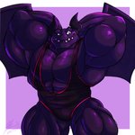 abs anthro biceps big_muscles black_body black_clothing clothed clothing flexing hands_behind_head horn huge_muscles male muscular muscular_anthro muscular_male muscular_thighs pecs presenting solo wings wrestling_singlet yongdasom mythology nintendo ring_fit_adventure dragaux dragon mythological_creature mythological_scalie scalie 1:1 absurd_res hi_res