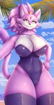 5_fingers anthro beach big_breasts breasts camel_toe clothing cloud day female fingers hair humanoid_hands legwear light low-angle_view outside pink_body pink_hair pose sexy_eyes solo thigh_highs water wide_hipped_female wide_hips yellow_eyes silverray17 sega sonic_the_hedgehog_(series) blaze_the_cat domestic_cat felid feline felis mammal 2024 absurd_res artist_name colored digital_media_(artwork) hi_res lighting pinup portrait shaded three-quarter_portrait