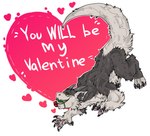 feral flower fur holidays male muscular muscular_feral plant romantic rose_(flower) solo text valentine's_day_card kira_(artist) mythology valentine's_day dpakollia dragon furred_dragon furred_scalie mythological_creature mythological_scalie scalie english_text hi_res