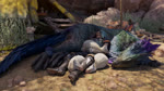 ambiguous_gender armor claws clothing cuddle_pile cuddling day desert detailed_background eyes_closed feathers feral fur grass green_body green_scales group headgear holding_another lying lying_on_another male mount/rider_relations nature on_front on_ground on_side outside plant pupils purple_body purple_feathers sand scales scratching scratching_head sleeping sleeping_on_partner sleeping_together slit_pupils sound_effects tail waking_up white_body white_fur yellow_eyes young ivorylagiacrus pb472 capcom monster_hunter human mammal scalie seikret 16:9 2024 3d_(artwork) 3d_animation animated artist_collaboration blender_(artwork) digital_media_(artwork) hi_res short_playtime sound webm widescreen