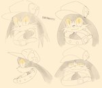 anthro big_collar clothing collar hat headgear headwear looking_at_viewer male smug smug_face solo young young_anthro b00b00keys bandai_namco klonoa_(series) klonoa domestic_cat felid feline felis mammal hi_res