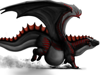 belly big_belly feral frill_(anatomy) happy male male_feral membrane_(anatomy) membranous_frill membranous_wings muscular muscular_feral muscular_male overweight overweight_feral overweight_male running side_view solo tail wings meanybeany mythology fearghus dragon mythological_creature mythological_scalie scalie better_version_at_source digital_media_(artwork) irreplaceable_bvas source_request unavailable_at_source