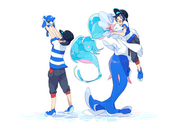 ambiguous_gender anthro body_size_growth carrying_another carrying_partner duo evolution evolution_(transformation) eye_contact eyes_closed feral hug larger_ambiguous larger_anthro larger_human larger_male looking_at_another looking_at_partner looking_down looking_up love male open_mouth open_smile raised_arms simple_background size_difference size_transformation smaller_ambiguous smaller_feral smaller_human smaller_male smile split_form time_lapse tiptoes transformation tattanbu nintendo pokemon elio_(pokemon) aquatic asterozoan echinoderm generation_7_pokemon human mammal merfolk pinniped pokemon_(species) popplio primarina seal siren starfish digital_drawing_(artwork) digital_media_(artwork)