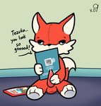 anthro balls bodily_fluids genital_fluids genitals male masturbation penis plushie precum solo tail tapering_penis text young young_anthro young_male krackdown9 candy_(krackdown9) animate_inanimate canid canine fox living_plushie mammal english_text