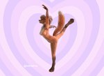 arabesque_(ballet) arabesque_penche_(ballet) ballet dancing female fourth_position_arms_(ballet) fur nude paws solo tail arlindafox canid canine fox mammal 3d_(artwork) animated digital_media_(artwork) short_playtime