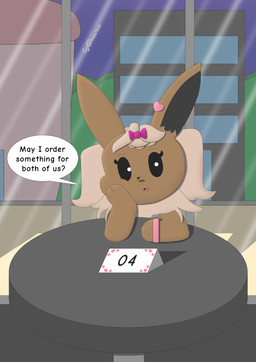 anthro brown_body brown_fur building female fur hair happy heart_symbol holidays inside long_hair night plant pokemorph speech_bubble text toony cyrildraws nintendo pokemon valentine's_day lily_the_eevee_(cyrildraws) eevee generation_1_pokemon pokemon_(species) 2024 absurd_res digital_media_(artwork) english_text hi_res shaded signature
