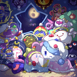 ambiguous_gender bed bedding bedroom blanket blue_body blue_eyes book broom carpet cleaning_tool clothed clothing eyes_closed flying furniture group hat headgear headwear holding_book holding_object inside long_tongue lying lying_on_bed moon night nightcap not_furry_focus on_bed one_eye_closed painting_(object) pillow pink_body plushie pupils reading reading_book sitting sky sleeping star star_eyes star_pattern starry_sky stitch_(sewing) tired tongue tongue_out trio white_body white_pupils window wings 0olqplo0 kirby_(series) nintendo 02_(kirby) dark_crafter dark_matter_swordsman dark_mind_(kirby) drawcia galacta_knight galactic_nova gooey_(kirby) gryll king_dedede kirby kracko magolor marx_(kirby) necrodeus nightmare_(kirby) queen_sectonia star_dream void_soul whispy_woods yin-yarn zero_(kirby) alien dark_matter_(kirby) goo_creature sphere_creature waddling_head 1:1 2020 digital_drawing_(artwork) digital_media_(artwork) male_(lore)