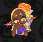 2024 animal_humanoid cephalopod cephalopod_humanoid dark_body dark_skin fangs female frye_(splatoon) hexanne hi_res humanoid humanoid_pointy_ears inkling marine marine_humanoid mollusk mollusk_humanoid nintendo pseudo_hair solo splatoon teeth tentacle_hair tentacles