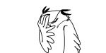 2:1 angry animated avian bird boggartowl feral line_art owl owl_(boggartowl) reaction_image short_playtime solo
