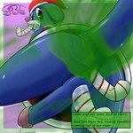 1:1 anal anal_penetration anthro anus big_butt big_penis blue_body bodily_fluids bottomless butt candy candy_cane christmas christmas_clothing christmas_headwear clothed clothing cum cum_drip dessert double_penetration dripping fart fart_cloud fart_fetish fizzy_pop_the_popplio floppy_ears food gassy gassybigears69 generation_7_pokemon genital_fluids genitals hat headgear headwear herm hi_res holidays intersex low-angle_view nintendo penetration penis pokemon pokemon_(species) pokemorph popplio pussy raised_tail rear_view santa_hat smelly smile solo tail text thick_thighs upskirt vaginal vaginal_fluids vaginal_penetration worm's-eye_view