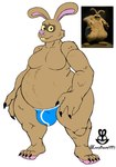 after_transformation anthro clothing male overweight overweight_male solo tight_clothing transformation underwear christomwow aardman_animations wallace_and_gromit wallace_(wallace_and_gromit) were-rabbit lagomorph leporid mammal rabbit werecreature werelagomorph wererabbit hi_res