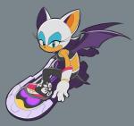 anthro blue_eyes extreme_gear eyeshadow female fur lipstick makeup membrane_(anatomy) membranous_wings on_model solo thin_thighs white_body white_fur wings hecticarts sega sonic_riders sonic_the_hedgehog_(series) rouge_the_bat bat mammal hatching_(art) shaded