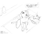 anthro biped dialogue duo erection female fingers floppy_ears fur genitals glans humanoid_genitalia humanoid_penis male male/female open_mouth penis speech_bubble tail text vein veiny_penis young young_anthro young_female zaush canid canine canis domestic_dog mammal 2018 english_text hi_res monochrome daughter_(lore) father_(lore) father_and_child_(lore) father_and_daughter_(lore) incest_(lore) parent_(lore) parent_and_child_(lore) parent_and_daughter_(lore)