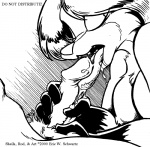 2000 anthro ball_fondling balls bodily_fluids canid canine cum duo erection eric_schwartz fellatio female fondling fox fur genital_fluids genitals licking male male/female mammal monochrome naturally_censored nipple_tuft oral penile penis penis_lick rod_steele sex sheila_vixen tongue tongue_out tuft