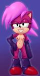 anthro armwear big_head boots breasts clothing elbow_gloves female footwear genitals gloves grin hair half-closed_eyes hand_on_hip handwear mostly_nude narrowed_eyes navel nipples purple_hair pussy shoes simple_background smile solo young ninoeros sr third-party_edit sega sonic_the_hedgehog_(series) sonic_underground sonia_the_hedgehog eulipotyphlan hedgehog mammal 2019 artist_collaboration color_edit colored hi_res