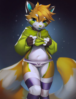 anthro blep blue_eyes blue_tongue bottomwear cheek_tuft clothed clothing clothing_lift facial_tuft female front-print_panties front_view fur glistening glistening_eyes green_body green_clothing green_fur green_hoodie green_nose green_topwear hair heart_print_panties heart_print_underwear hoodie legwear looking_at_viewer navel orange_body orange_fur orange_hair panties pattern_bottomwear pattern_clothing pattern_legwear pattern_panties pattern_underwear presenting_panties presenting_underwear print_clothing print_panties print_underwear purple_clothing purple_legwear purple_panties purple_underwear shirt shirt_lift simple_background solo standing striped_bottomwear striped_clothing striped_legwear striped_panties striped_underwear stripes tongue tongue_out topwear tuft underwear unsigned white_body white_clothing white_fur white_legwear white_panties white_underwear shermugi pocky_(jinxit) ailurid mammal red_panda 2022 absurd_res hi_res portrait three-quarter_portrait