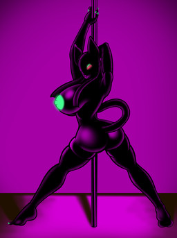 alternate_color big_breasts breasts butt butt_focus dancing female glowing glowing_eyes nipples pole pole_dancing presenting presenting_hindquarters solo fourssss n'cathe humanoid mummy undead 2026 digital_drawing_(artwork) digital_media_(artwork) hi_res