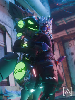 anal anal_penetration anthro armor biped black_hand black_hands blue_body blue_fur blue_hair body_hair bottomwear breastplate c.a.m. chest_fur chest_hair chest_tuft chrome chrome_body clothed clothed_anthro clothing cybernetic_arm cybernetic_hand cybernetic_limb cybernetics digitigrade duo erection eyewear fingers fluffy fluffy_ears fluffy_hair fluffy_tail from_behind_position fur genitals glasses glistening glistening_body glowing glowing_body glowing_eyes green_body green_eyes grey_body grey_fur grey_hair gun gunplay hair handgun harness horn hostage interspecies jacket knot knotted_penis lgbt_pride logo machine male male/male male_penetrated male_penetrating male_penetrating_male metal metallic_body military multicolored_body multicolored_fur multicolored_hair multicolored_penis neck_tuft nonbinary_pride_colors penetration penile penis pistol pride_colors prosthetic prosthetic_arm prosthetic_hand prosthetic_limb protogen_armor protogen_face protogen_visor protogenized ranged_weapon robotic robotic_arm robotic_hand robotic_limb screen screen_face sex smile soldier special_forces standing streetwear tail tail_tuft techwear text topwear tuft warrior weapon wearing_glasses malikproto nardoiri_(modeler) nukude_(modeler) kinktober kinktober_2025 mythology malik_(malikproto) yuri_chacal canid canine canis dragon furred_dragon furred_scalie jackal mammal mythological_creature mythological_scalie nardoragon protogen scalie 2025 3:4 3d_(artwork) artist_logo artist_name blender_(artwork) colored digital_media_(artwork) english_description hi_res signature watermark