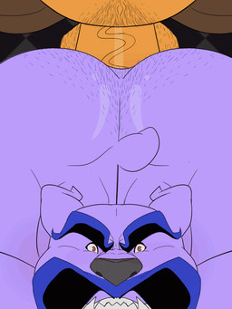 abs anal anal_penetration anthro anthro_on_anthro anthro_penetrated anthro_penetrating anthro_penetrating_anthro balls balls_deep barazoku beard big_balls big_butt big_fangs big_penis big_teeth black_hair blue_hair blush body_hair bouncing bouncing_balls bouncing_butt bouncing_penis bouncing_tail brown_body brown_fur bubble_butt butt butt_hair clenched_teeth doggystyle dominant dominant_anthro dominant_male duo erection eyebrows faceless_character faceless_male facial_hair fangs from_behind_position fur genitals hair hairy_balls huge_butt humanoid_genitalia humanoid_penis intraspecies looking_at_viewer looking_up male male/male male_penetrated male_penetrating male_penetrating_male manly mature_anthro mature_male multicolored_body multicolored_fur muscular muscular_anthro muscular_bottom muscular_male mustache orange_eyes penetration penile penile_penetration penis penis_in_ass pubes purple_body purple_fur sex sharp_teeth stubble submissive submissive_anthro submissive_male tail tail_motion tan_body tan_fur teeth thick_eyebrows thrusting underbite vein veiny_penis wide_eyed morinetsu beat_banger bunfan_games sly_cooper_(series) sony_corporation sony_interactive_entertainment sucker_punch_productions dobermann_guard_(sly_cooper) muggshot bulldog canid canine canis domestic_dog mammal mastiff molosser 3:4 animated digital_media_(artwork) loop