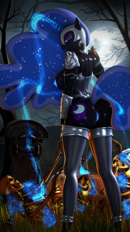 anthro blue_eyes bone eyeshadow female full_moon genitals glowing horn magic makeup moon night plant purple_eyeshadow skeleton solo tombstone tree vulva fanatic-heretic-101 friendship_is_magic hasbro my_little_pony mythology nightmare_moon_(mlp) equid equine mammal mythological_creature mythological_equine unicorn 3d_(artwork) 4k 9:16 absurd_res digital_media_(artwork) hi_res