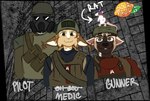 3_eyes ambiguous_gender anthro armor blonde_hair brown_body brown_eyes brown_fur brown_hair female feral fur gas_mask green_eyes group hair headgear helmet male marauders mask medic multi_eye pilot white_body white_fur yellow_body yellow_fur sourmagic dom_shell levi_kyros witt domestic_cat felid feline felis hyena mammal murid murine rat rodent